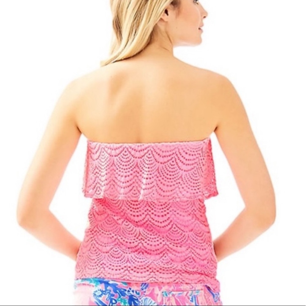 🔴 SOLD🔴Lilly Pulitzer Wiley tube top pink L